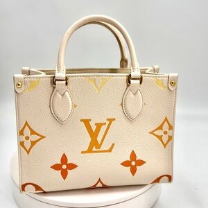Louis Vuitton Cream and Orange Women's Bag